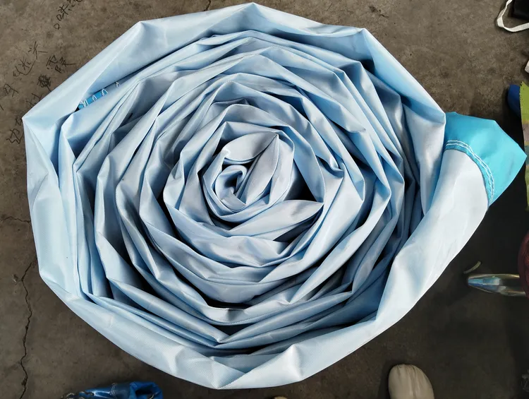 半防雨气囊布做的十一米半挂车用内挂拉环篷布