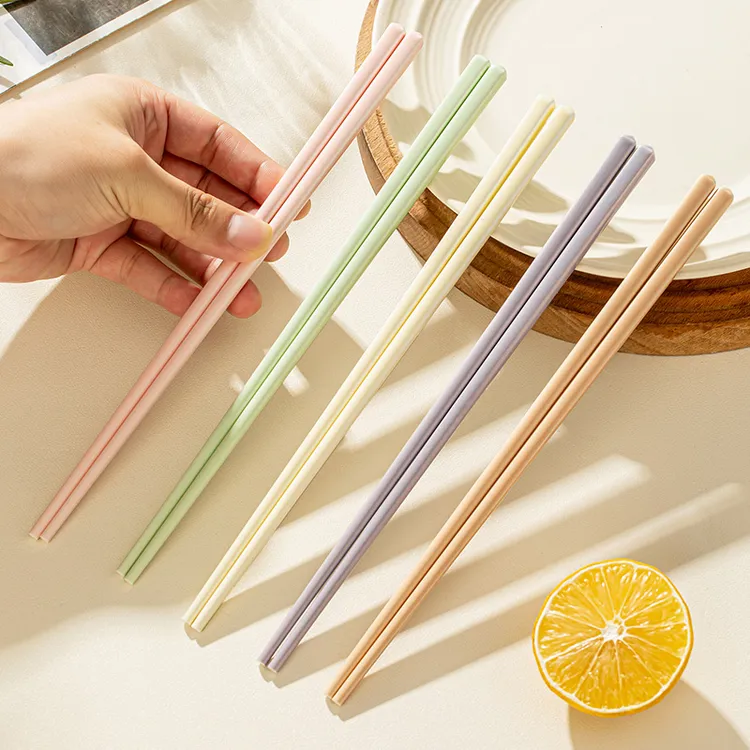 陶瓷筷子家用高档2025最新款抗菌陶瓷防霉防滑一人一筷彩色瓷筷子