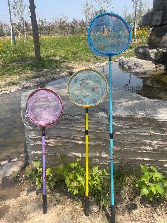 伸缩碳素抄网渔网捞鱼网兜捞鱼网户外捞鱼小型捕鱼捕蝴蝶网兜玩具