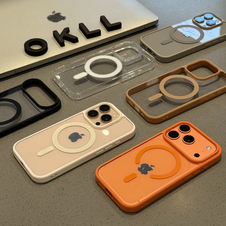 欧克里里磁吸肤感适用iPhone16/17promax手机壳苹果15/14/13/12女