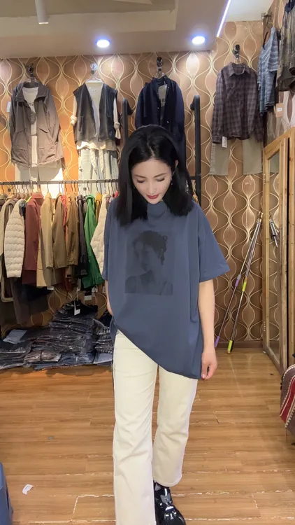 韩尤简同款百搭休闲短袖