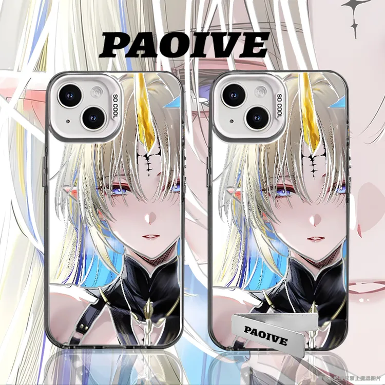 卡提希娅创意适用苹果华为vivoiPhone小米三星防摔彩银手机壳