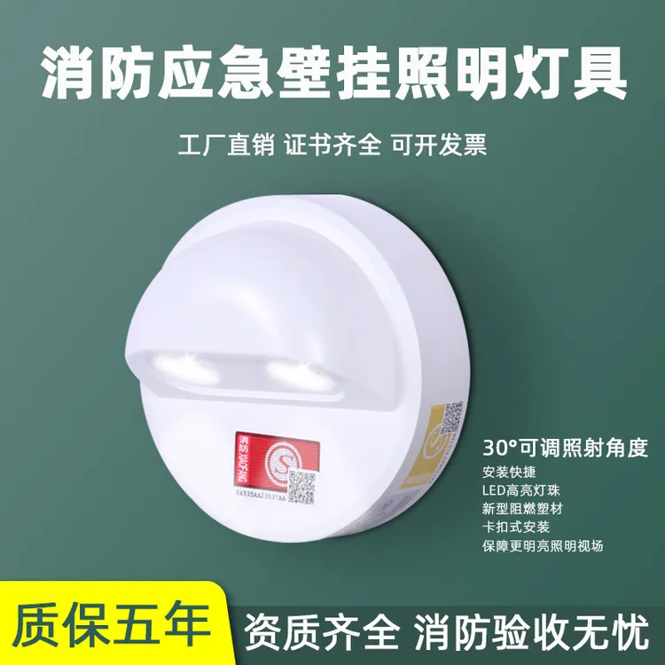 消防应急照明灯壁挂式过道楼梯口停电备用壁灯家用应急照明灯