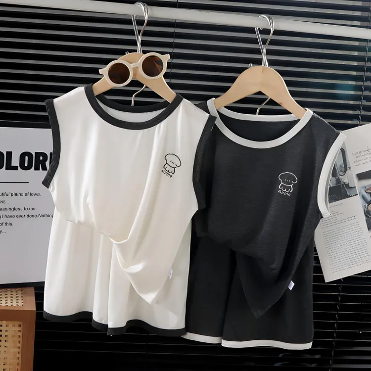 短袖棉绸婴儿莫代尔套装2025夏季新款薄款儿童家居服睡衣两件套