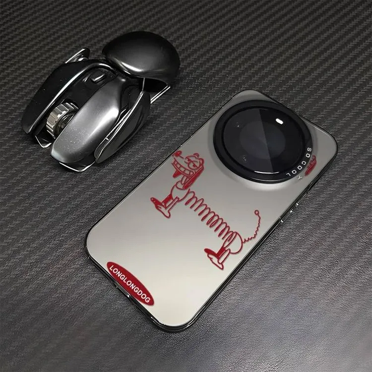 弹簧小狗适用华为mate60pro手机壳70高级感mate50/40小众全包防摔