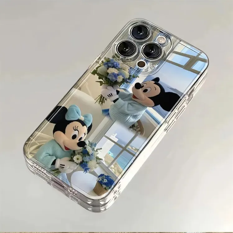 鲜花米奇米妮适用iphone16苹果15手机壳小米OPPO华为VIVO荣耀一加