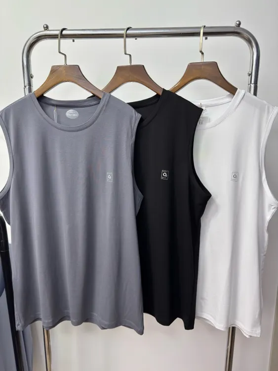 1119男士休闲运动丝光棉运动打底舒适背心