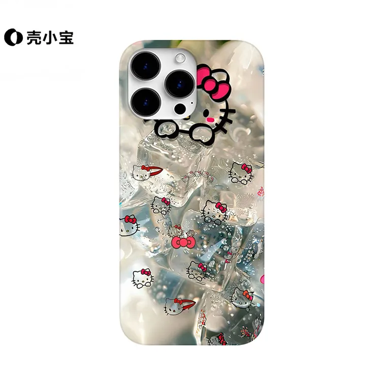 水晶KT猫适用苹果16promax手机壳iphone15pro个性14可爱13pro/12p