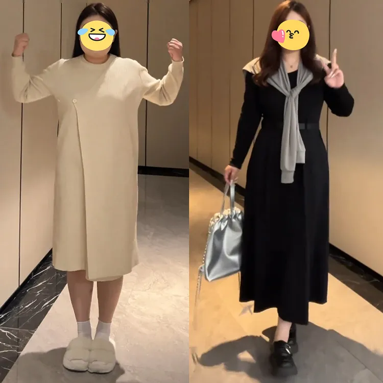 法式赫本风黑色连衣裙子秋装2025新款气质设计感收腰打底内搭长裙