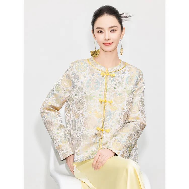 【女驸马】2025春季新款新中式国风盘扣外套女高级感气质宽松上衣