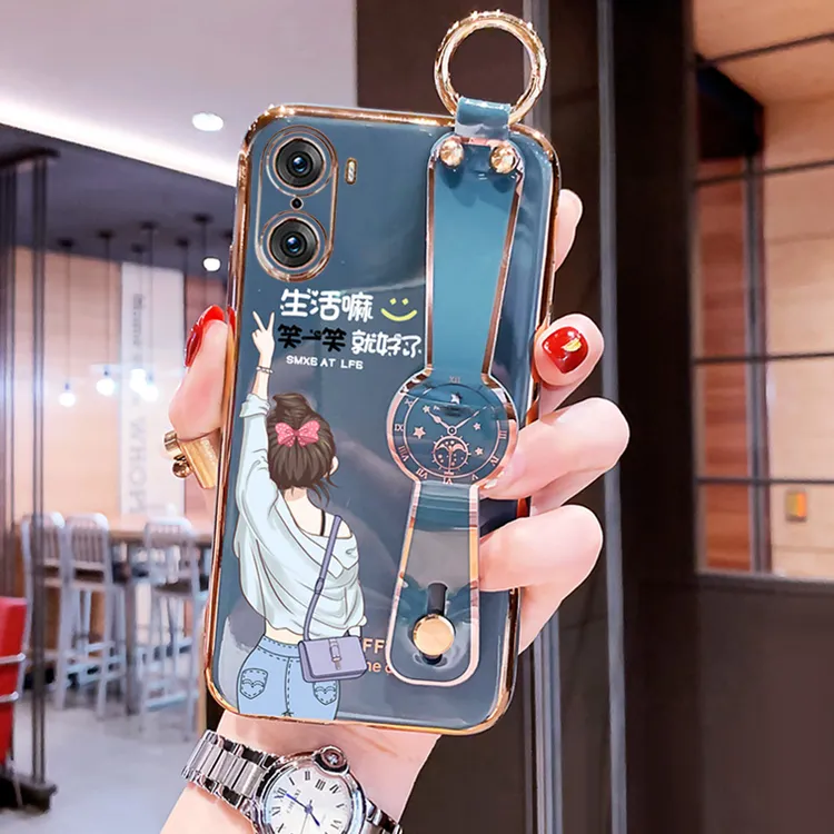 适用荣耀60手机壳新款荣耀60pro生活嘛腕带60se女款保护套honor60