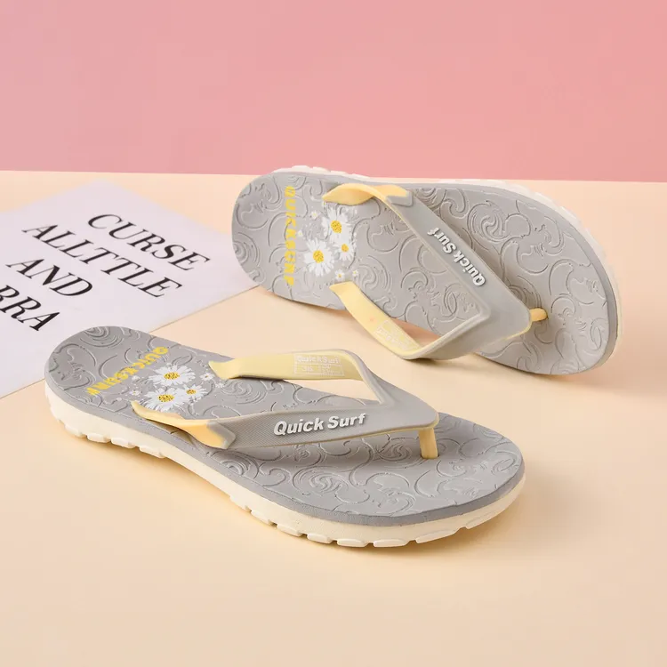 人字拖女夏季外穿新款防滑夹脚印花软底舒适时尚韩版一脚蹬凉拖鞋