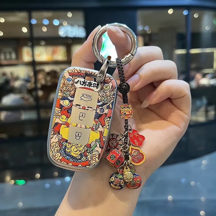 起亚钥匙套智跑K2索奈福瑞迪k3狮跑K5焕驰k4凯绅车包扣国风款壳