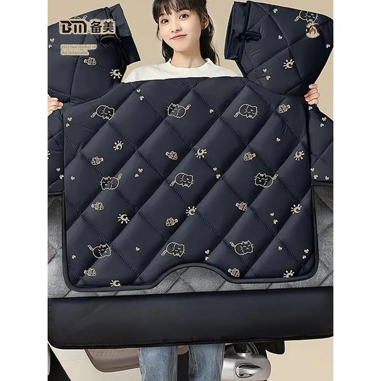 铃木UY/UU125踏板摩托车挡风被冬季加绒加厚大电动挡风罩防水防风