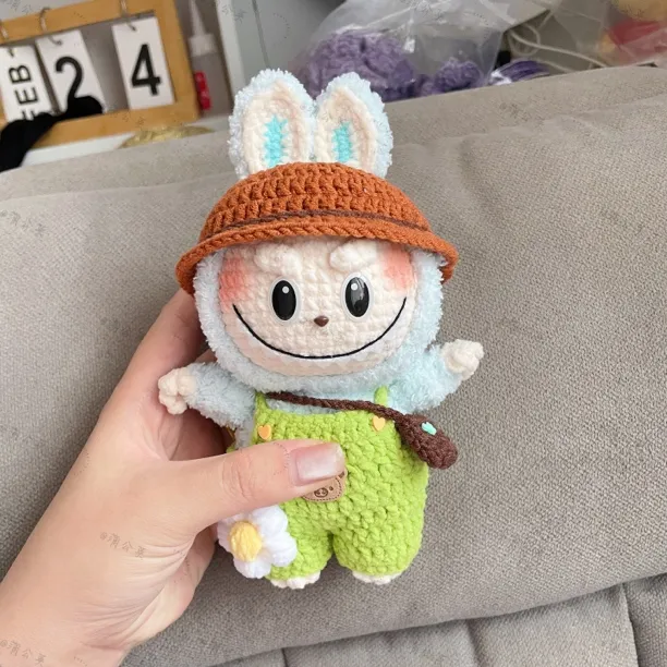 全网热卖可换装手工钩织拉布不定制约18公分