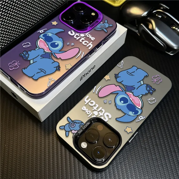 史迪奇适用苹果16promax手机壳iPhone15创意14保护套17新款12卡通