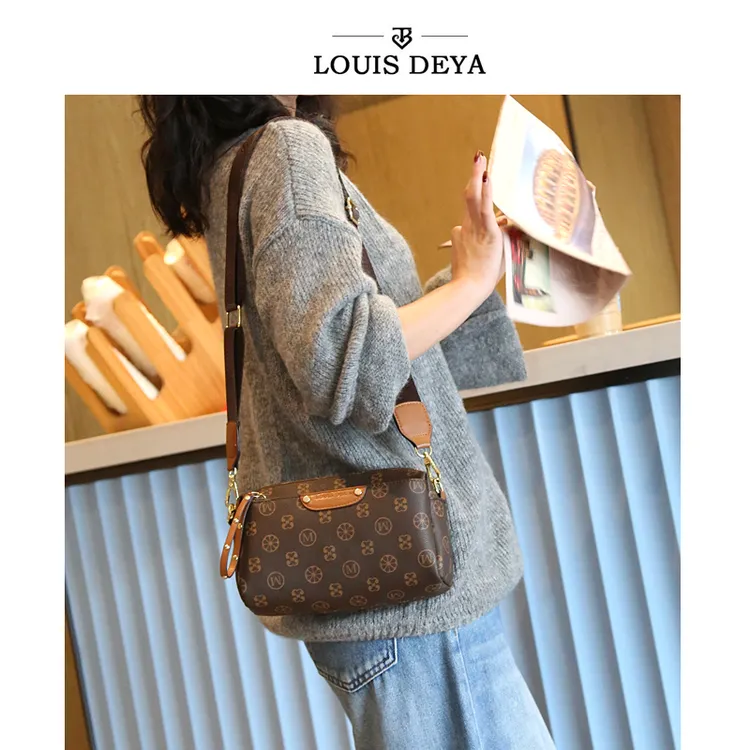 秋冬新款百搭轻奢医生包多隔层大容量单肩斜挎包