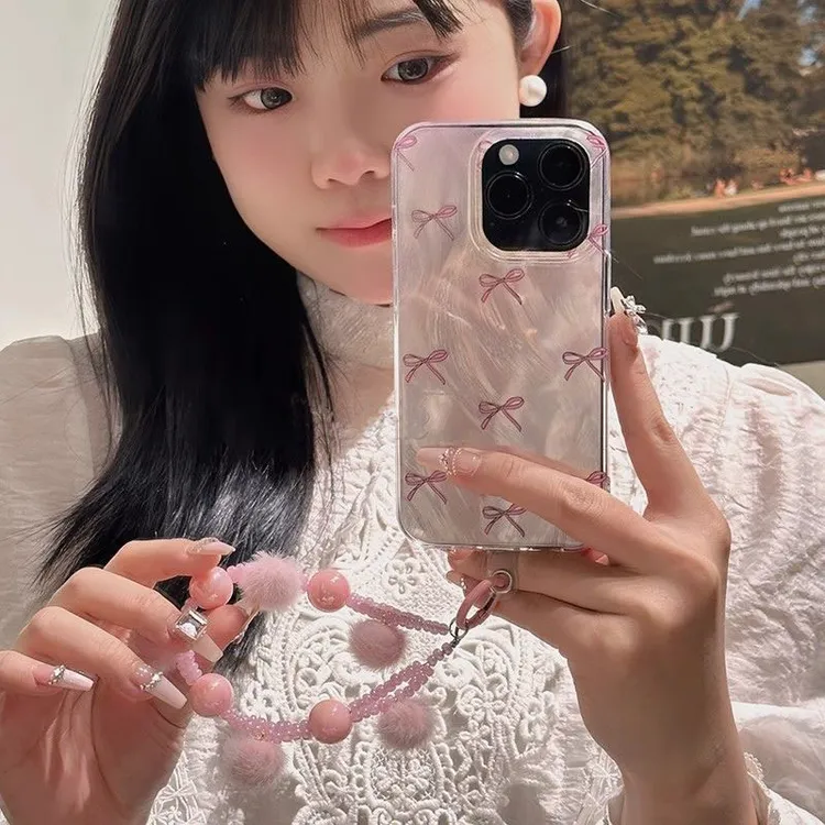 小众风大孔全包适用iPhone16手机壳14/15Pro羽纱13/12Promax新