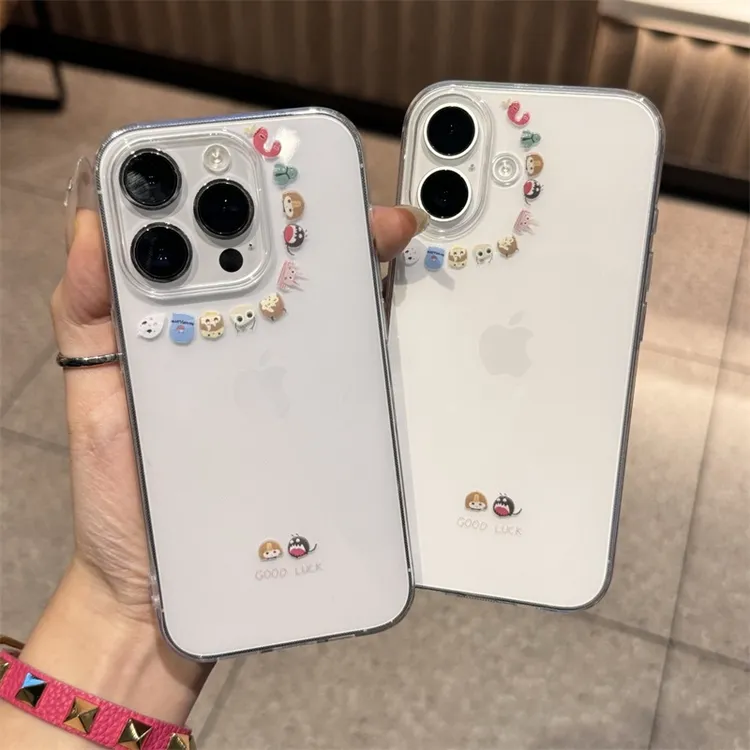 围圈怪兽适用小米15手机壳14/13/12大孔透明红米K80/70/60/50Pro
