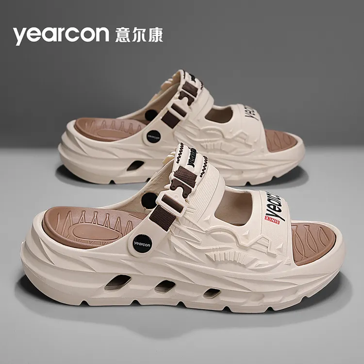 意尔康拖鞋男士款2025新款爆款夏季防滑厚底开车户外运动沙滩凉鞋