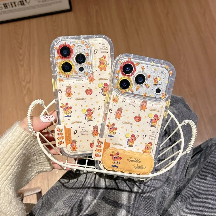 星星人iPhone17promax苹果16Pro手机壳贴皮支架15/14/13