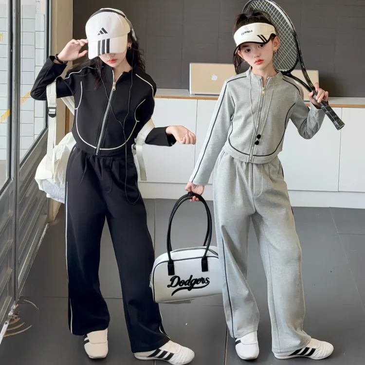 女童秋装套装2025新款洋气时髦儿童网红炸街春秋女孩大童韩系穿搭