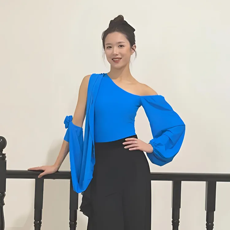 DM DANCEWEAR 国标舞服 ｜精灵少女 ｜显瘦纯色设计时尚百搭