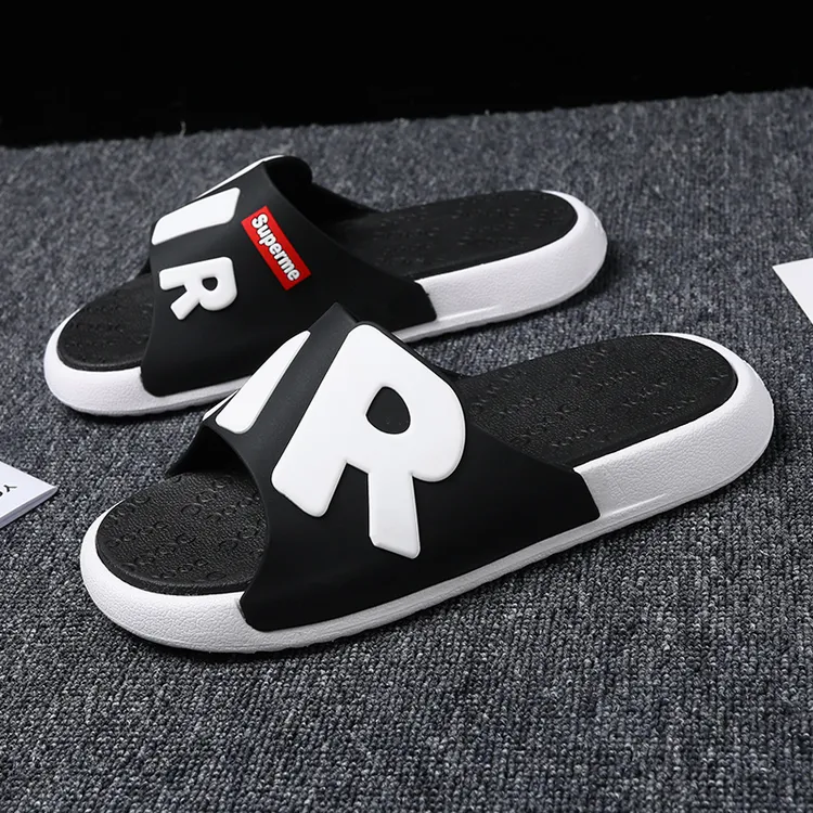 男士拖鞋夏外穿个性厚底防滑居家室内凉拖新款一字拖户外沙滩拖鞋