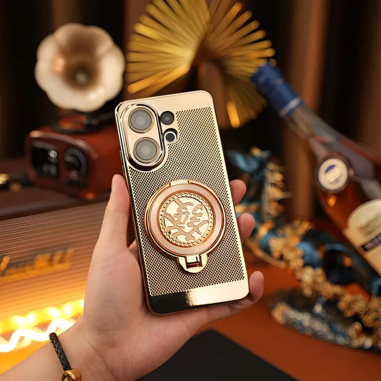 【解压陀螺+高清镜头膜】vivo S30/Promini电镀网格散热支架壳