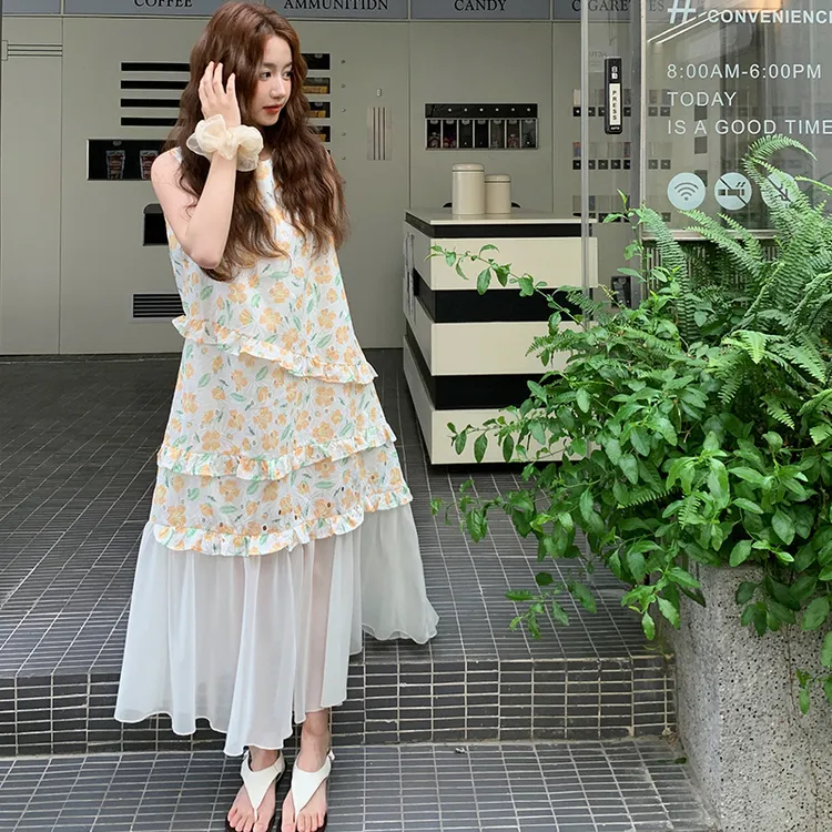 （新品）撞色拼接连衣裙