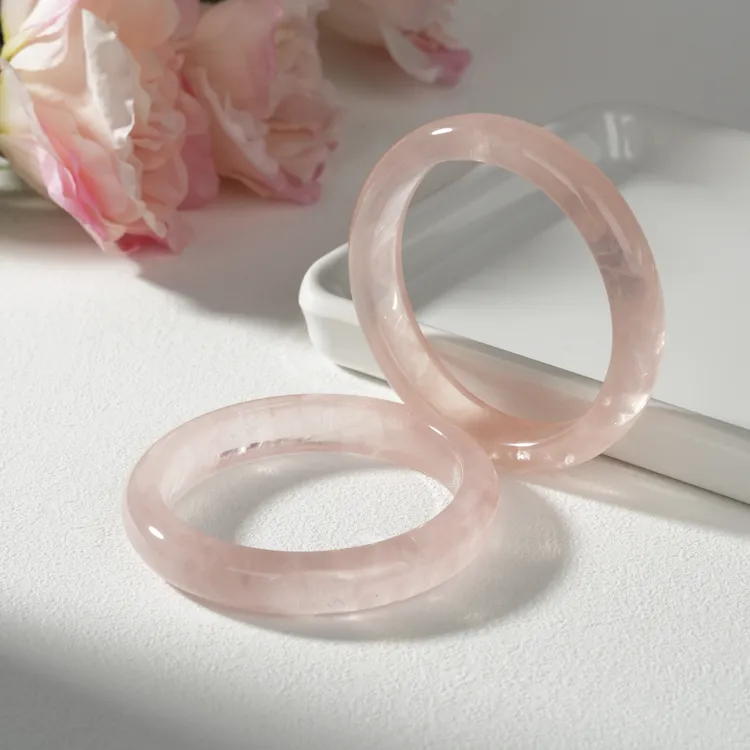 【云上叙】粉水晶手镯-12*8mm-多样性发一件 V0417-M（甄选）