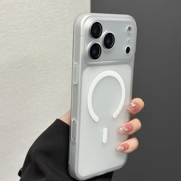 磁吸冰雾适用苹果17promax手机壳镜头全包iphone17肤感磨砂17防摔