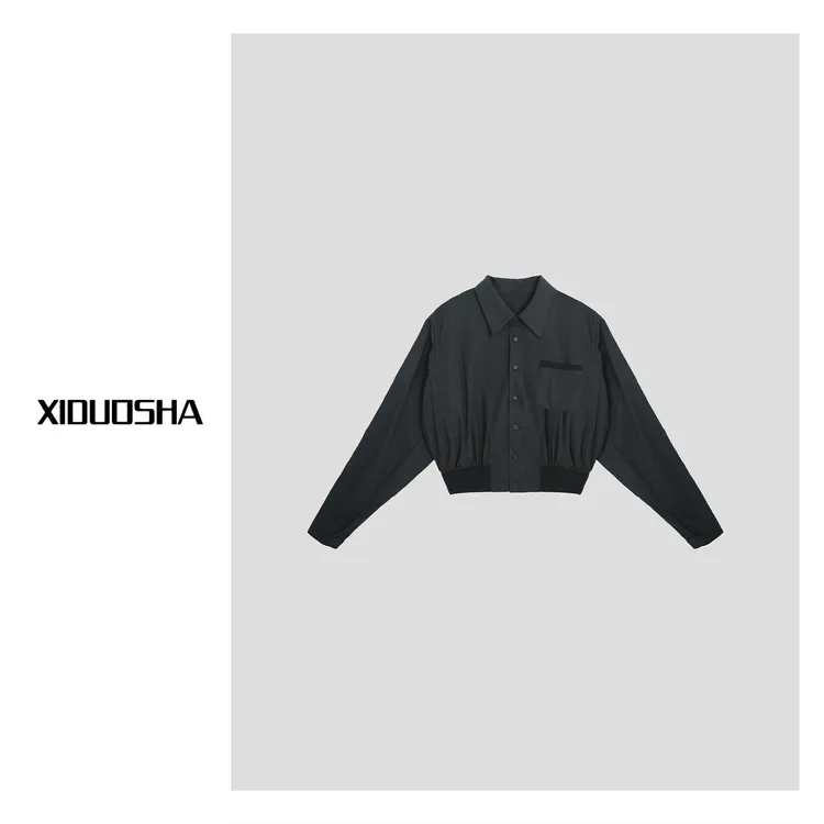 XIDUOSHA/喜朵莎原创设计款收腰显瘦百搭衬衫 XDS1500