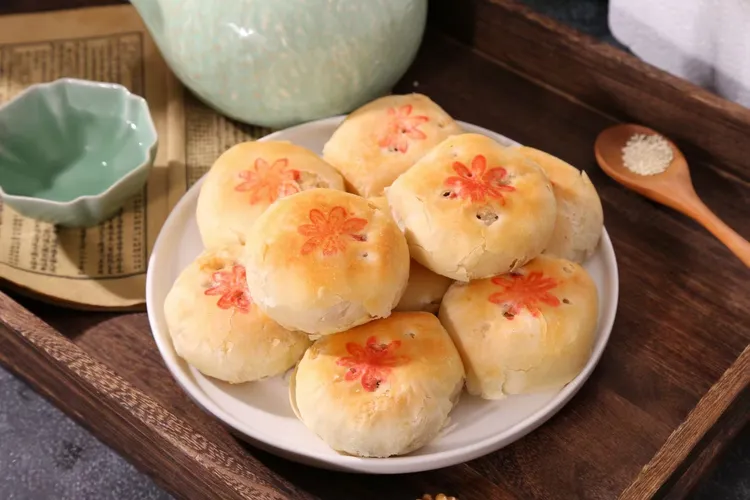 陕南镇安特产传统手工点心老式核桃仁红糖纯手工蜂蜜馅糕点