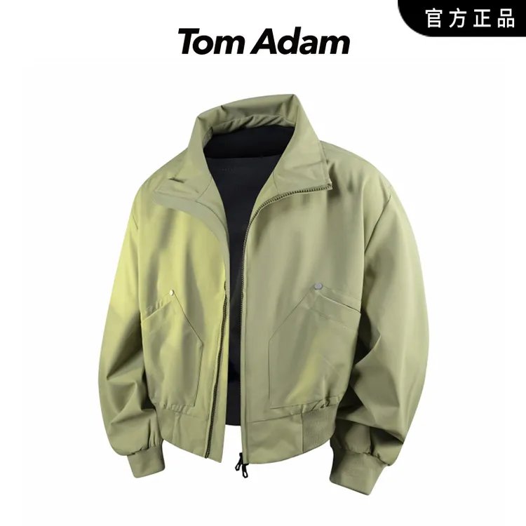 TOMADAM工装外套男2025春秋季美式复古痞帅潮牌宽松立领夹克