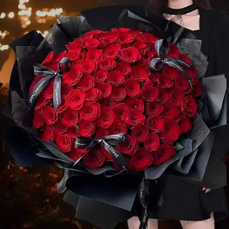 99朵199朵999朵超大玫瑰花束七夕情人节全国同城配送鲜花速递爱人