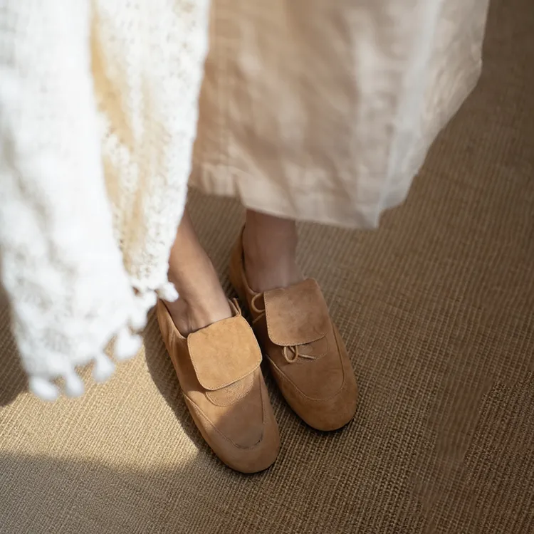 巨软老钱风必备女款小皮鞋2025爆款百搭单鞋系带久走不累网红女鞋