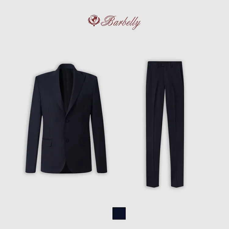 Barbelly娜先生「迪家出品」黑标系列超细精纺羊毛140支西服套装