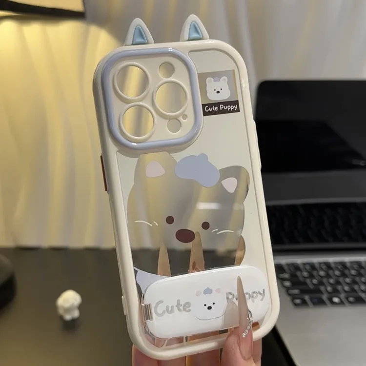 西高地耳朵支架适用苹果16手机壳iPhone15