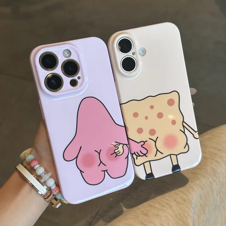 欧克里里抓屁屁派大星适用苹果17promax手机壳华为vivo小米15oppo