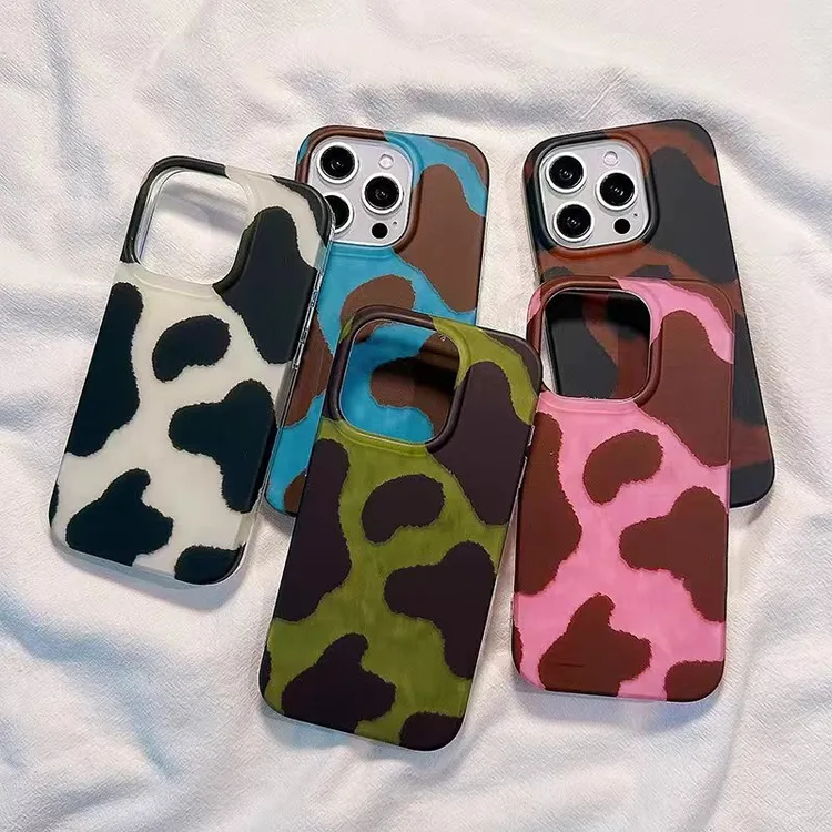 奥菲顿奶牛纹合集适用iPhone17/16pro白色imd15手机壳苹果14/13套