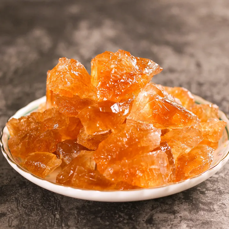 云南老冰糖手工甘蔗多晶黄冰糖块小粒罐装泡茶糖色小包装一件代发