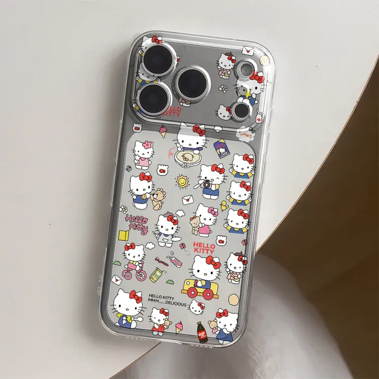 可爱骑车凯蒂猫适用iPhone17/16手机壳苹果华为vivo小米14oppo软