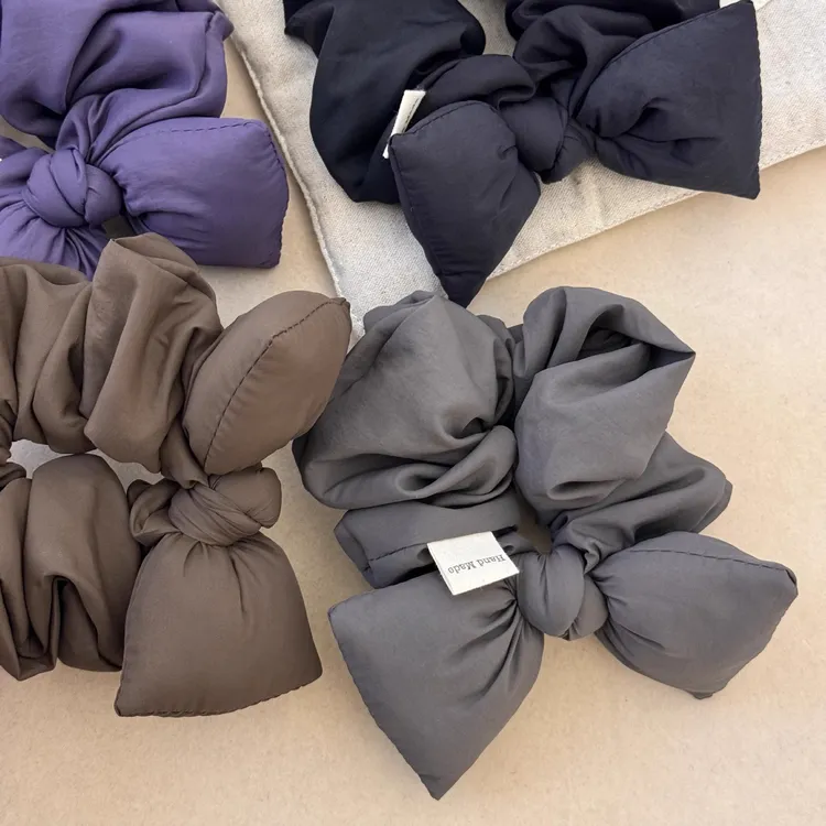 藤萝蝴蝶结充棉紫色洋气秋冬新款大肠圈头饰发圈发绳扎马尾百搭女