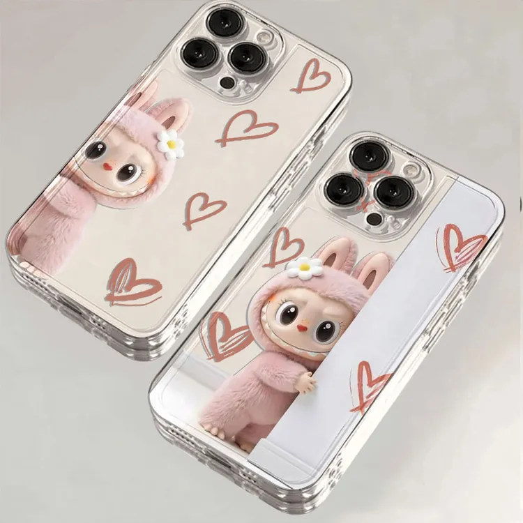 粉色拉布布适用于iPhone15手机壳苹果13软小米12vivo华为oppo荣耀