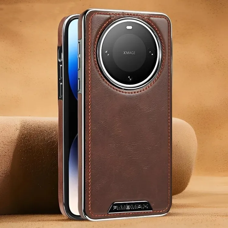 适用于华为Mate60磁吸手机壳全包防摔真皮保护套mate70pro高档