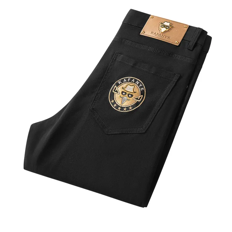 夏季男士新款高品质轻奢高端潮流百搭薄款牛仔裤