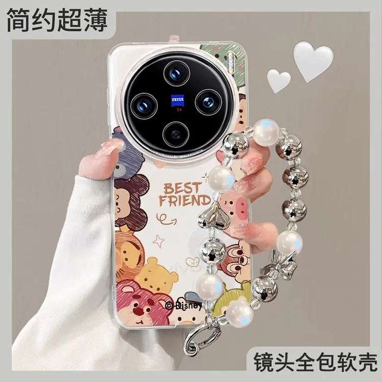 迪士尼适用vivox200s手机壳x200ultra新款带镜头膜透明超薄镜面
