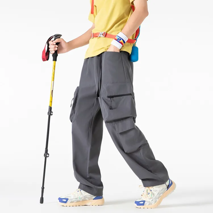 秋季美式机能工装裤直筒休闲户外冲锋裤宽松哈伦潮牌休闲裤长裤