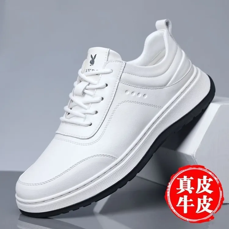 休闲板鞋真皮国潮小白鞋大牌尾货板鞋青年运动鞋软皮软底跑步鞋